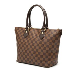 Louis Vuitton Leather Brown Damier Saleya Handbag